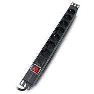 Power strip for 19'' server racks - 7 sockets 16A - 2m - black - Lanberg PDU-07E-0200-BK