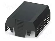 Cover; for enclosures; UL94HB; Series: EH 90 FLAT; ABS; black; 90mm PHOENIX CONTACT