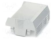 Cover; for enclosures; UL94HB; Series: EH 90 FLAT; ABS; grey; 90mm PHOENIX CONTACT