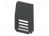 Stopper; for enclosures; UL94HB; ABS; black; 22.5mm PHOENIX CONTACT