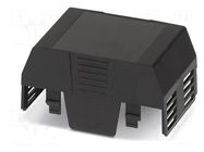 Cover; for enclosures; UL94HB; Series: EH 45 FLAT; ABS; black; 45mm PHOENIX CONTACT