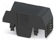 Cover; for enclosures; UL94HB; Series: EH 35 FLAT; ABS; black; 35mm PHOENIX CONTACT