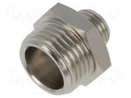 Nipple; reductive; nickel plated brass; max.300°C PNEUMAT