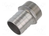 Threaded fitting; connector pipe; max.10bar; L: 83mm PNEUMAT