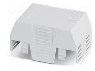 Cover; for enclosures; UL94HB; Series: EH 45 FLAT; ABS; grey; 45mm PHOENIX CONTACT