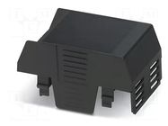 Cover; for enclosures; UL94HB; Series: EH 45 FLAT; ABS; black; 45mm PHOENIX CONTACT