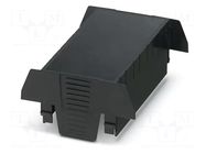 Cover; for enclosures; UL94HB; Series: EH 90 FLAT; ABS; black; 90mm PHOENIX CONTACT