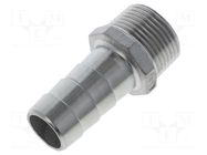 Threaded fitting; connector pipe; max.10bar; L: 58mm PNEUMAT