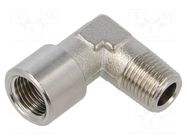 Threaded fitting; nickel plated brass; max.10bar PNEUMAT