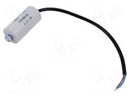 Capacitor: polypropylene; motors, run; 10uF; 470VAC; Ø35x71.5mm KEMET