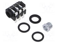 Female; for panel mounting; socket; straight NEUTRIK