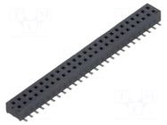 Connector: pin strips; socket; female; PIN: 52; vertical; SMT; 2x26 SAMTEC