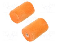 Paint roller; W: 50mm; to the paint; Ø: 16mm; Moltoflok; 2pcs. SOLID TOOLS