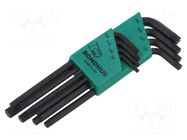 Wrench-set; Torx®; TX9,TX10,TX15,TX20,TX25,TX27,TX30,TX40; long BONDHUS