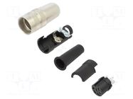 Connector: M16; plug; female; PIN: 6; 5A; 150V; 680; soldering; IP40 BINDER