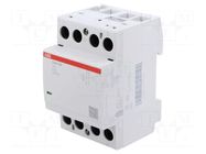 Contactor: 2-pole installation; 63A; 230VAC,230VDC; NO x2; ESB ABB