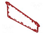 Gasket; Alu-Topline; red; 5set BOPLA
