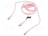 Cable; USB 2.0; USB C plug,USB C plug x2; nickel plated; 1.5m VENTION