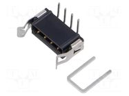 4 Pos. Male SIL Horizontal Throughboard Conn. Latches HARWIN