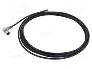 Cable: for sensors/automation; M12; PIN: 5; angled; 5m; plug; 30VDC BALLUFF