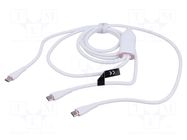 Cable; USB 2.0; USB C plug,USB C plug x2; nickel plated; 1.5m VENTION
