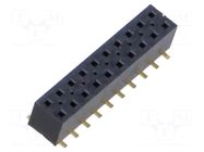 Connector: PCB to PCB; female; PIN: 20; 2mm; TLE; gold-plated; SMT SAMTEC