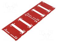 Label; 7÷40mm; polyamide 66; red; -40÷100°C; cable ties; UL94V-2 WEIDMÜLLER