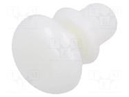 Rivet; polyamide; L.rivet: 3.5mm; white; dismountable,push-in DREMEC