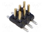 Connector: pin strips; socket; male; PIN: 6; vertical; SMT; 1.27mm SAMTEC