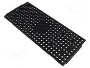 Electronic components tray; ESD; 320x135mm; black; 150°C; QFN ANTISTAT
