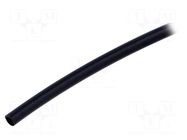Heat shrink sleeve; glued; 4: 1; 4mm; black; polyolefine; reel; ATUM TE Connectivity