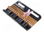 Battery: alkaline; AAA; 1.5V; non-rechargeable; 10pcs; BASIC DURACELL