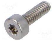 Screw; M2x6; 0.4; Head: cheese head; Torx®; TX06; ISO 14579 BOSSARD