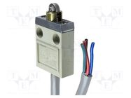 Limit switch; oblong metal roller Ø12mm; SPDT; cables; 3m; IP67 OMRON