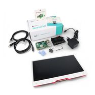 JustPi Pro kit with Raspberry Pi 5 8GB + SSD + Monitor + 32GB microSD + accessories - case with two fans