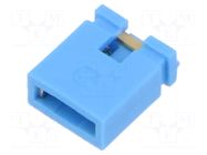 Connector: pin strips; jumper; female; 2.54mm; 1x2; black SAMTEC