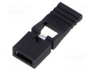 Connector: pin strips; jumper; female; 2.54mm; 1x2; Plating: tinned SAMTEC