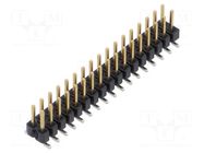Connector: pin strips; pin header; male; PIN: 34; vertical; SMT SAMTEC
