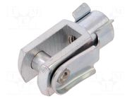 Piston rod clevis; Thread: M6; 12÷16mm; Kit: clip,bolt PNEUMAT