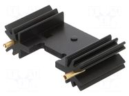 Heatsink: extruded; TO220,TO3P; black; L: 25.4mm; W: 45mm; H: 12.7mm FISCHER ELEKTRONIK
