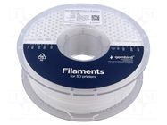 Filament: ABS; 1.75mm; white; 225÷240°C; 1kg; High Speed GEMBIRD