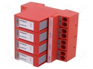 Surge arrester; Type 2+3; 20kA; for DIN rail mounting; -40÷80°C DEHN