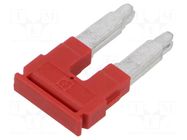 Comb bridge; red; terminals: 2; 12mm PHOENIX CONTACT