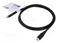 Cable; Thunderbolt 3,Thunderbolt 4,USB 3.2; 1m; black; 10Gbps GOOBAY