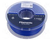 Filament: ABS; 1.75mm; blue; 225÷240°C; 1kg; High Speed GEMBIRD