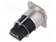 Adapter; USB A socket-back,USB B socket-front; FT; USB 3.0 CLIFF