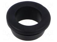 Grommet; Ømount.hole: 16mm; Øhole: 12mm; black; PVC; 16204 ESSENTRA