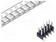 Connector: pin strips; pin header; male; PIN: 10; vertical; SMT SAMTEC