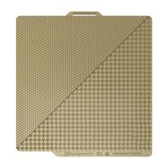 BIQU Panda Dual Textured PEI - double-sided overlay honeycomb and houndstooth pattern - for Bambu Lab X1, P1 and A1 - 257x257mm