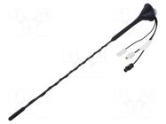 Antenna; car top; 0.4m; AM,DAB,FM; Fiat,Renault,VW,Škoda; 0.2m MTA